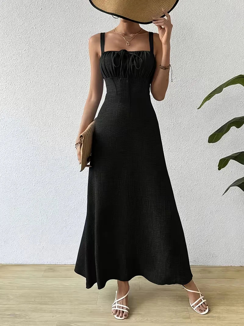 Wrap Dress with Spaghetti Straps
