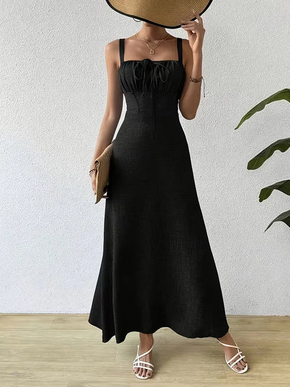 Wrap Dress with Spaghetti Straps