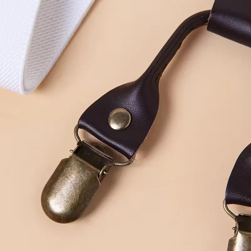 Braces with Leather Details