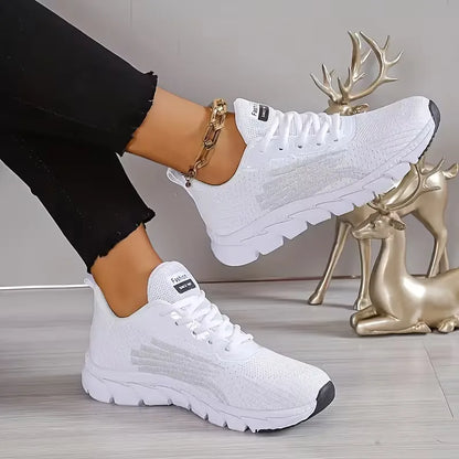Low sneaker with mesh upper