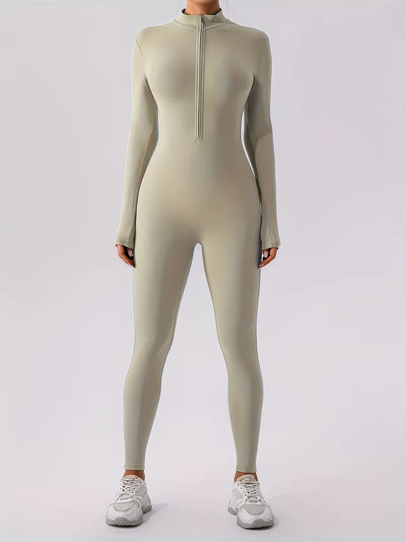 Jumpsuit with Mock Neckline