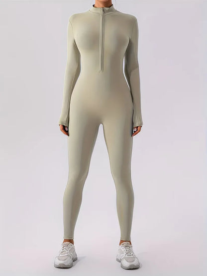 Jumpsuit with Mock Neckline