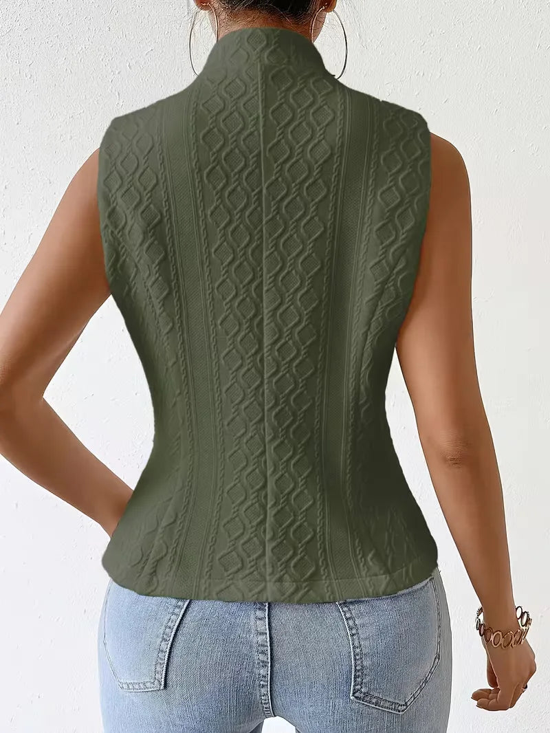 Waistcoat with V-neck and Buttons