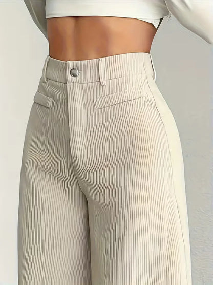 Wide Leg Trousers with High Waist