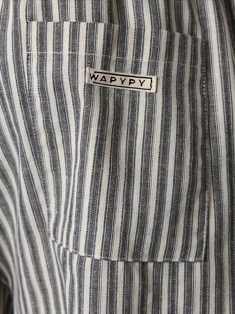 Striped joggers with a wide fit