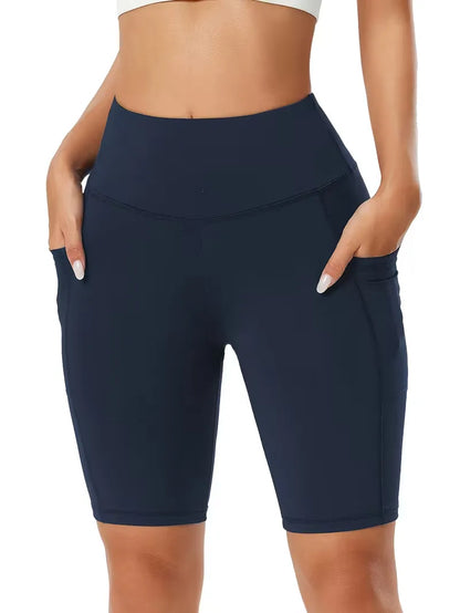 Slim-fit high-waisted shorts