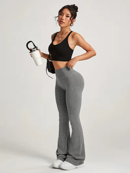 High-Waisted Flared Leggings