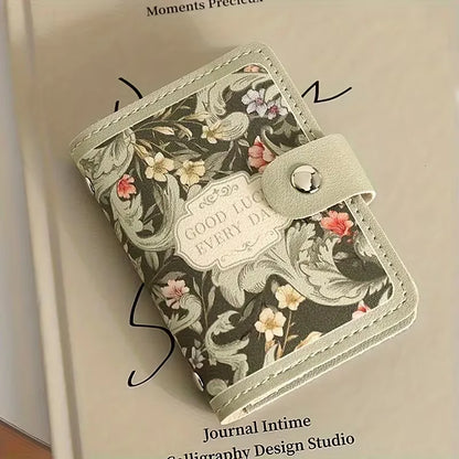 Card Holder with Floral Print