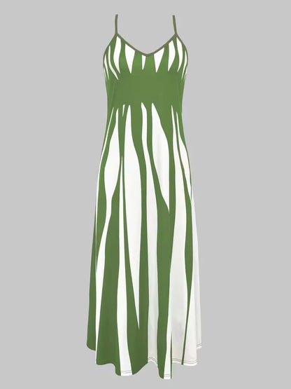 A-line dress with spaghetti straps
