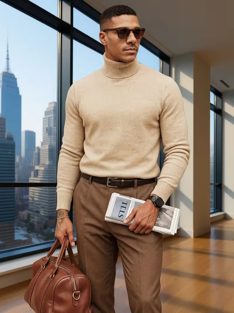 Roll neck jumper with long sleeves