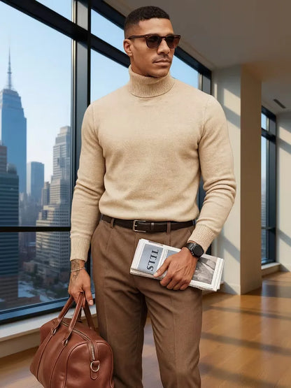 Roll neck jumper with long sleeves