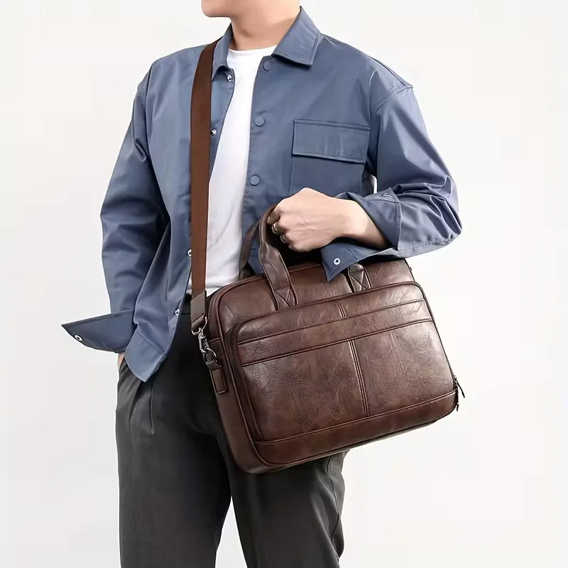 Laptop bag with adjustable shoulder strap