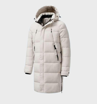 Daan | Classic wind and waterproof parka jacket with a thick hood