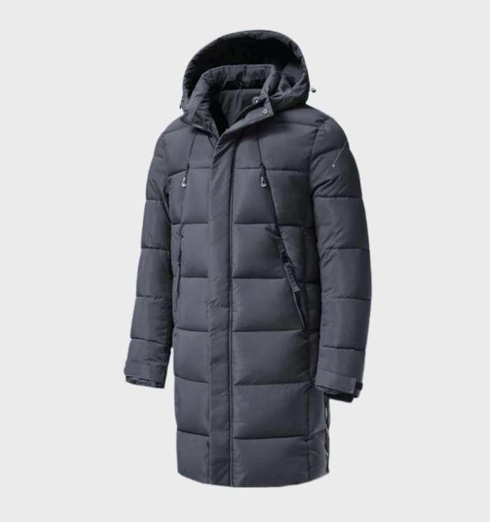 Daan | Classic wind and waterproof parka jacket with a thick hood