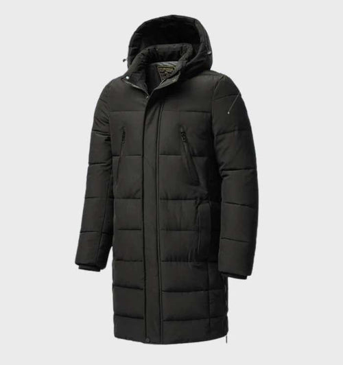Daan | Classic wind and waterproof parka jacket with a thick hood