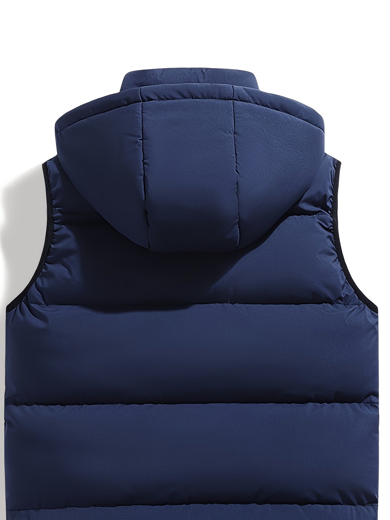 Daan | Warm padded men's gilet with a high collar and hood