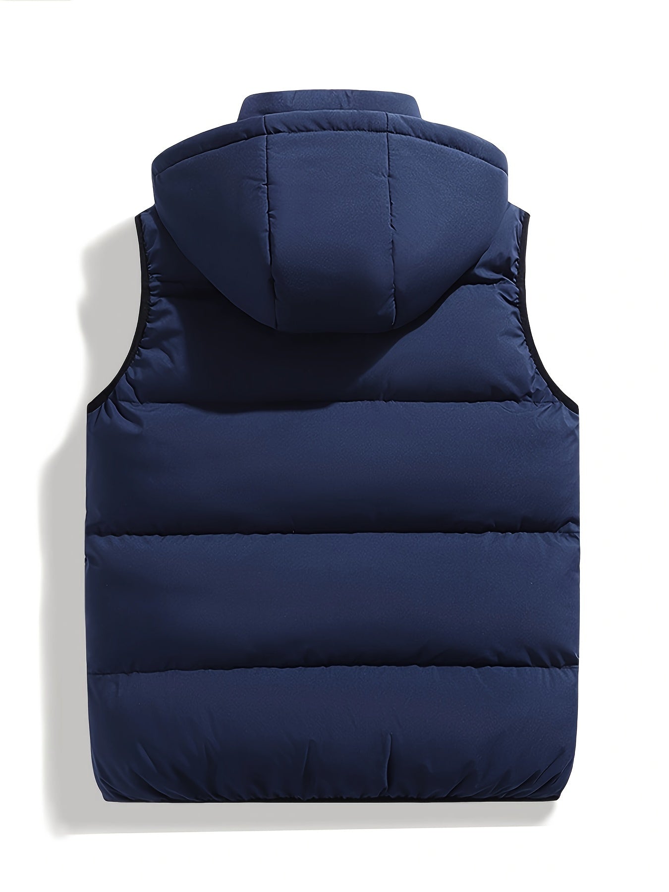 Daan | Warm padded men's gilet with a high collar and hood
