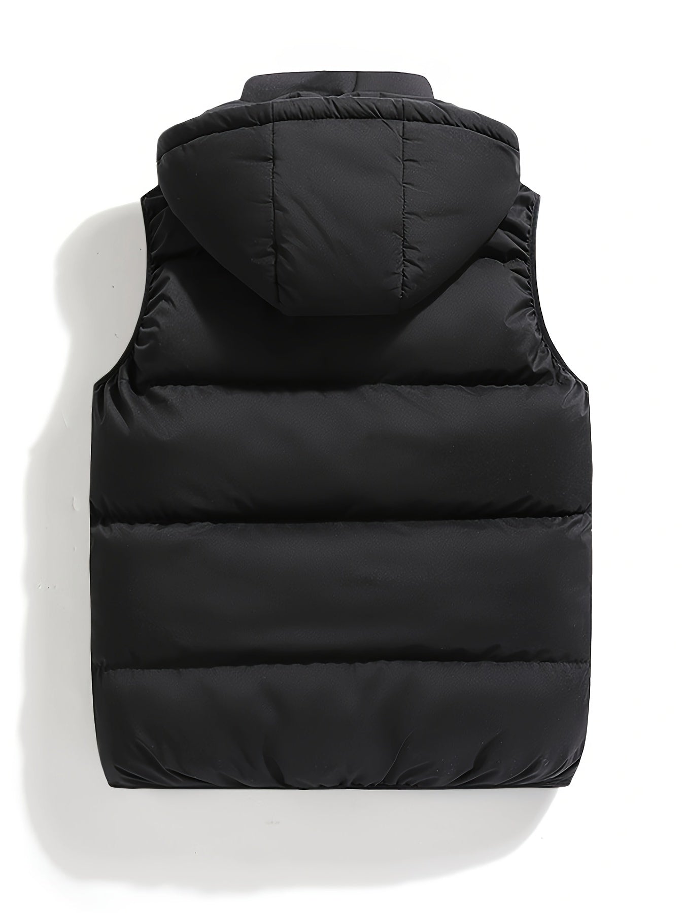 Daan | Warm padded men's gilet with a high collar and hood