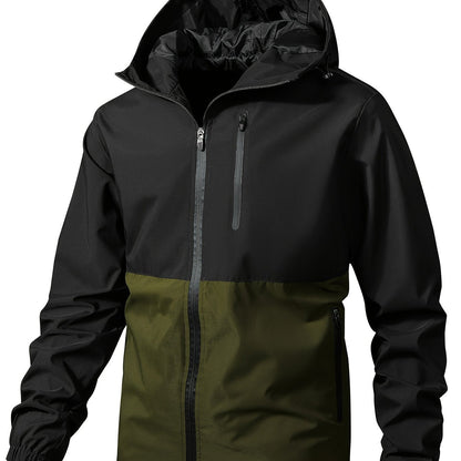 Daan | Windproof Men's Jacket with Zip Fastening and Multiple Pockets