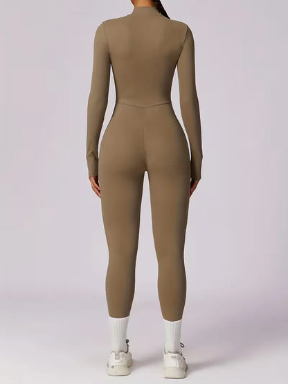 Jumpsuit with Mock Neckline