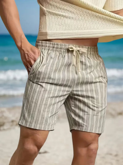 Shorts with Vertical Stripes