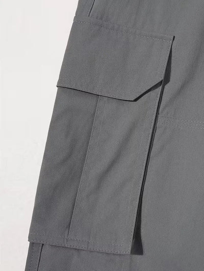 Cargo trousers with flap pockets