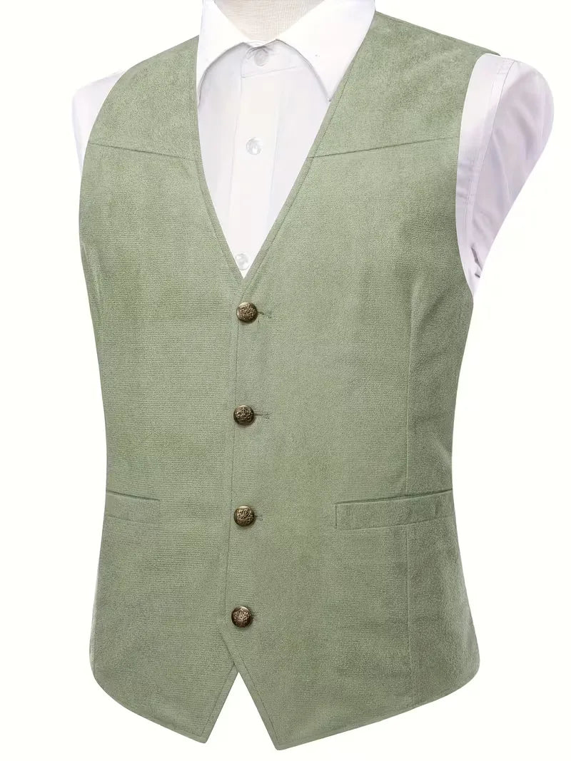 Waistcoat with V-neck and Buttons
