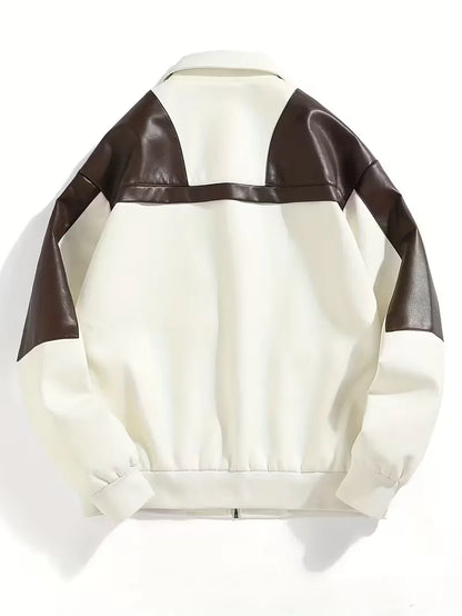 Bomber jacket with colour-block design