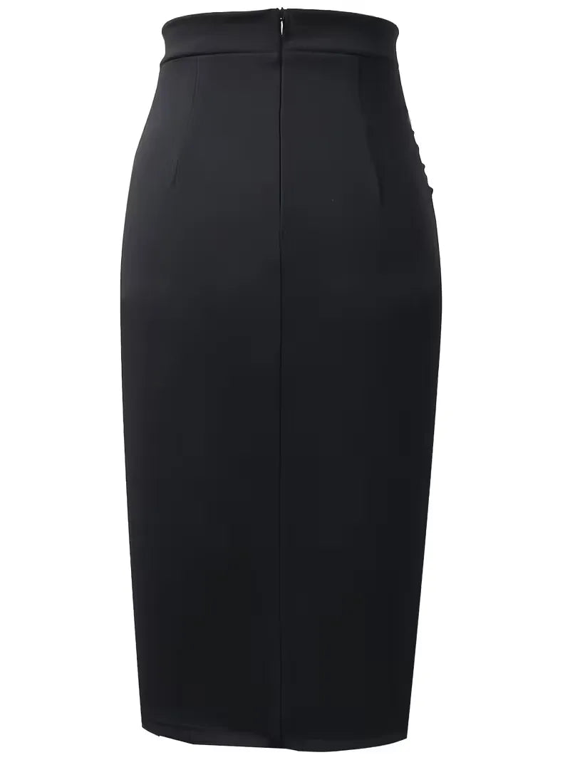 Pleated Skirt with High Waist