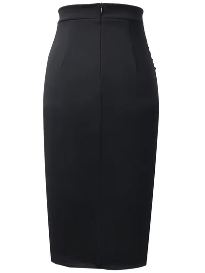 Pleated Skirt with High Waist