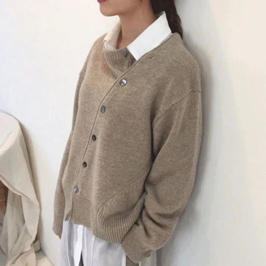 Luxury Button-Down Jumper