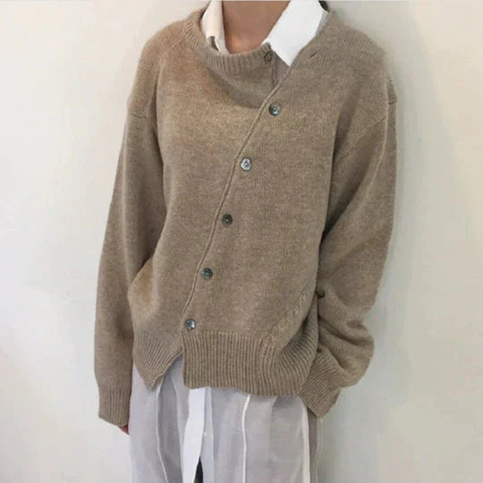 Luxury Button-Down Jumper
