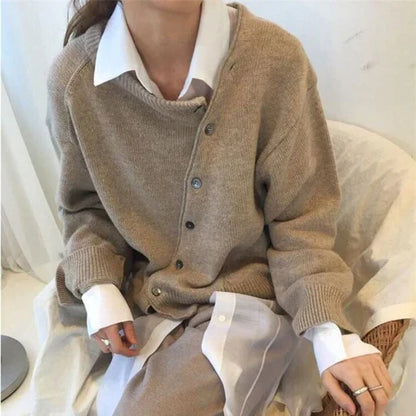 Luxury Button-Down Jumper