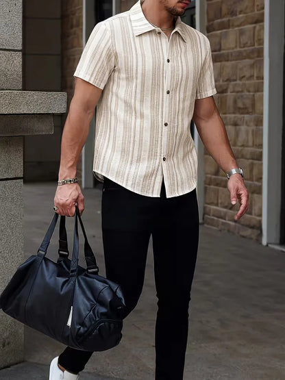 Short Sleeve Striped Shirt