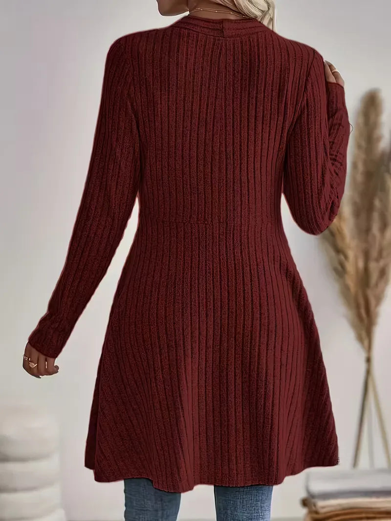 Black cardigan with V-neck