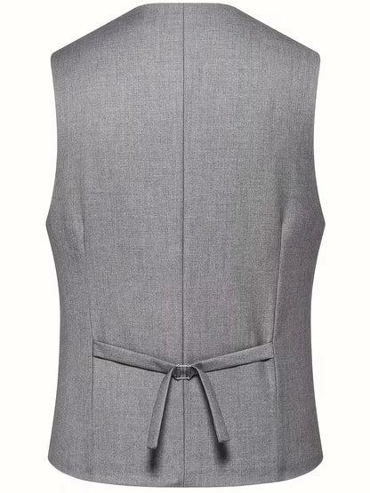Three-piece suit with slim fit