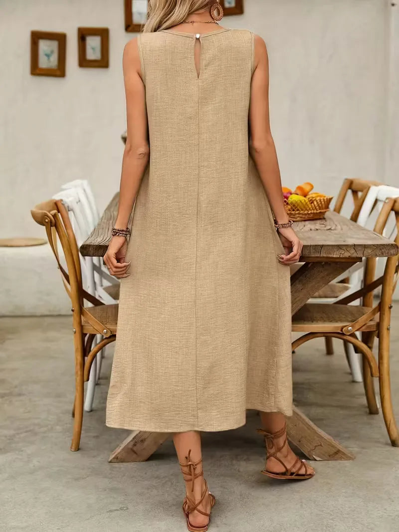 A-line dress with pockets