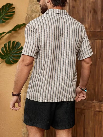 Summer Clothing Set with Striped Shirt