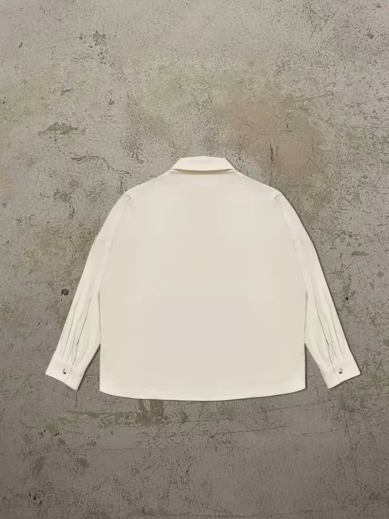Oversized corduroy bomber jacket