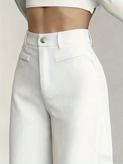Wide Leg Trousers with High Waist