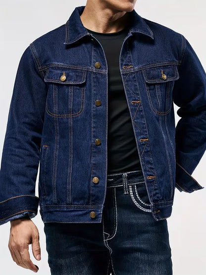 Denim Jacket with Long Sleeves