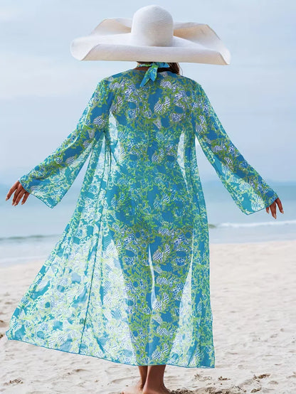 Cover-up with Halter Neck and Shorts