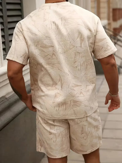 Shorts with Abstract Print