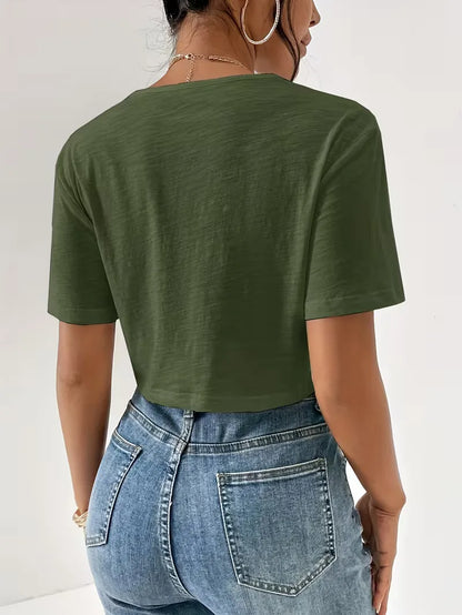 T-shirt with twist detail