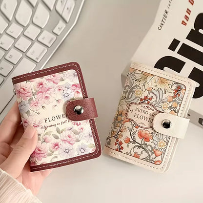 Card Holder with Floral Print