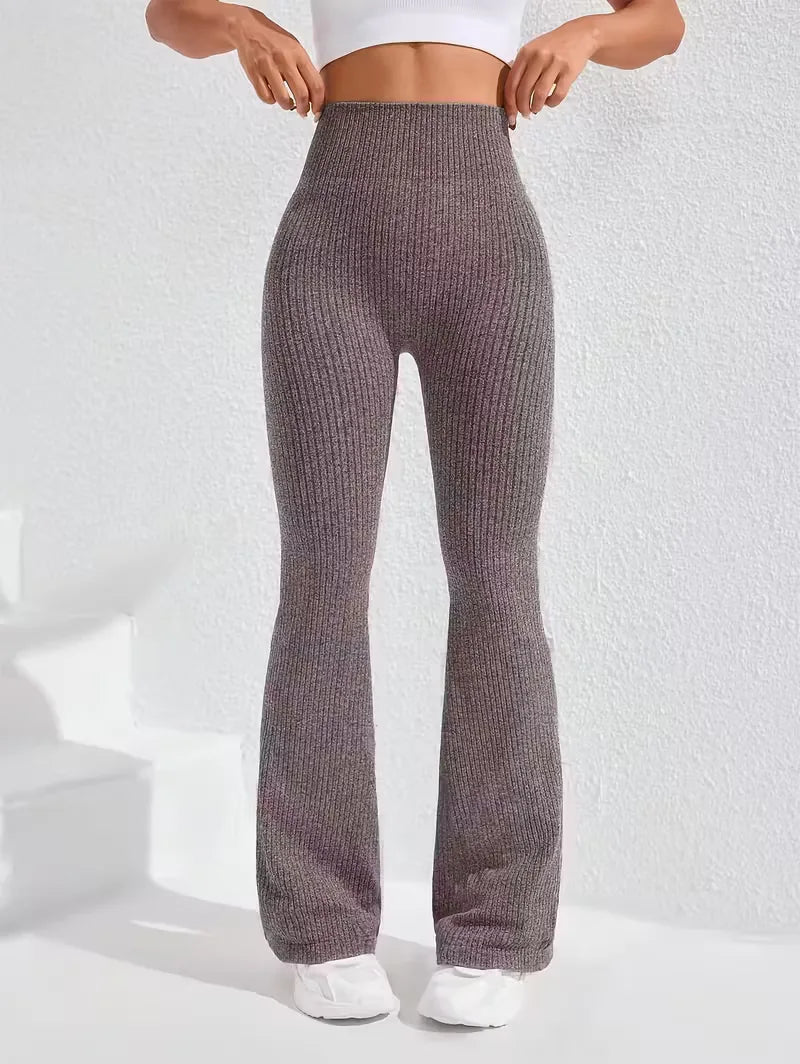 High-Waisted Flared Leggings