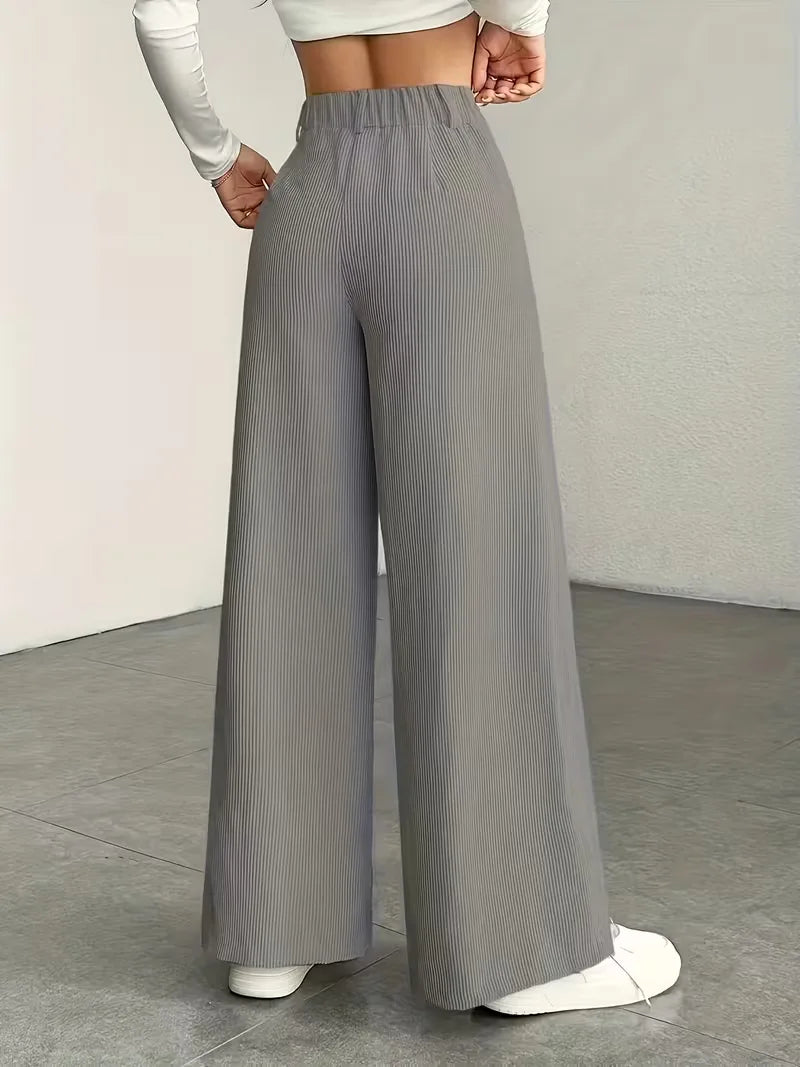 Wide Leg Trousers with High Waist