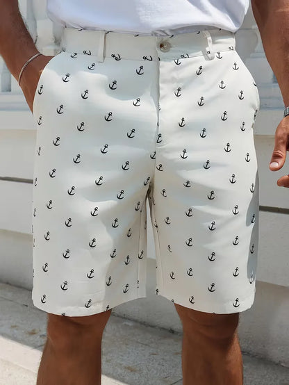 Shorts with Anchor Pattern