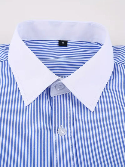 Smart shirt with mandarin collar