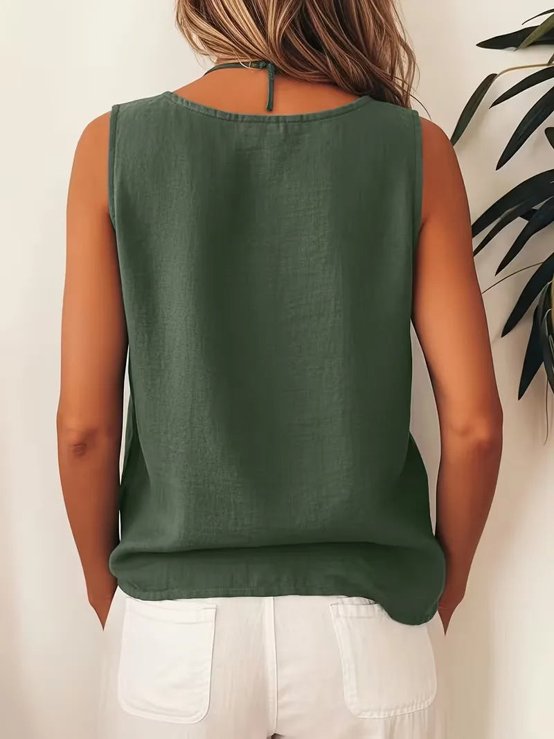 Bohemian ladies' blouse with buttons